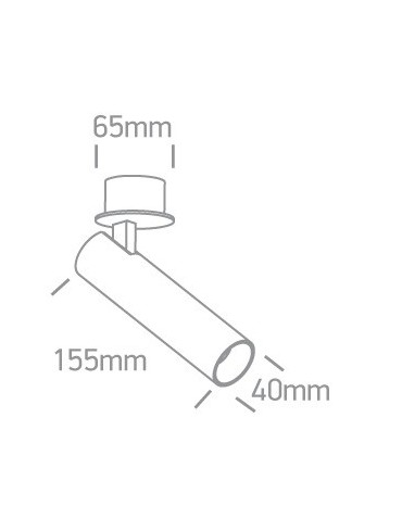 One Light Lampa biała LED do salonu loft Amindeo 11112RA/W/W - produkt 2