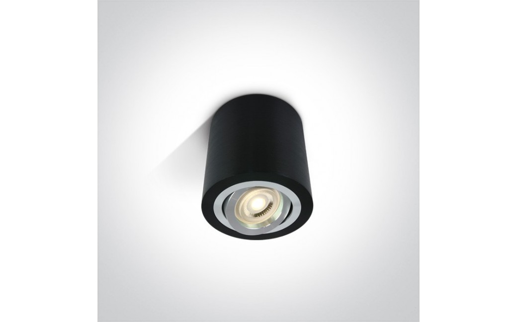 One Light Lampa LED tuba czarna Kroczkos 12105AB/B