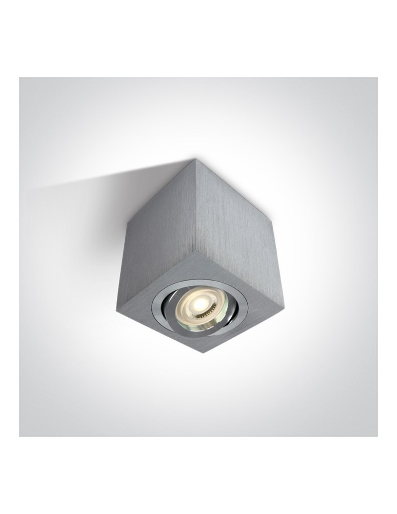 Ceiling luminaires for replaceable light source - One Light Langadas aluminum ceiling lamp 12105AC/AL. - product kolory-swiatla.pl 1