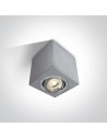 One Light Langadas aluminum ceiling lamp 12105AC/AL.