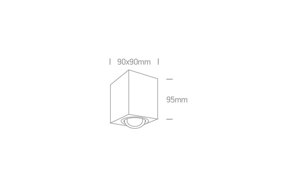 One Light Lampa sufitowa aluminiowa Langadas 12105AC/AL