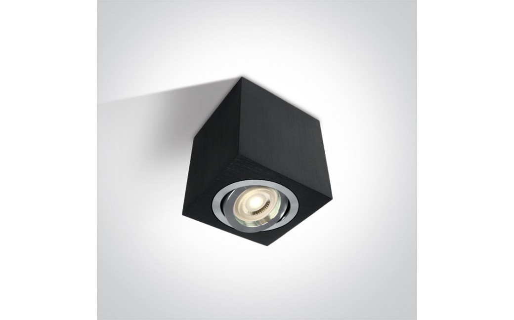 One Light Lampa sufitowa czarna Langadas 12105AC/AL