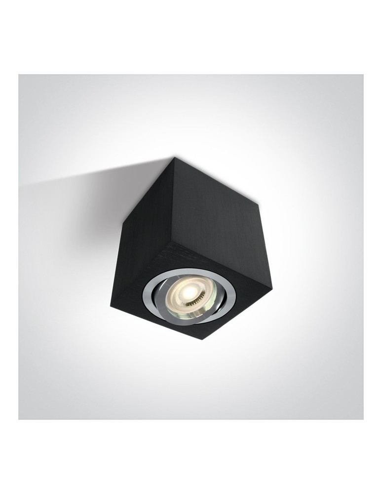Ceiling luminaires for replaceable light source - One Light black Langadas ceiling lamp 12105AC/AL - product kolory-swiatla.pl 2