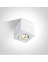 One Light Langadas white ceiling lamp 12105AC/AL