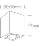 Ceiling luminaires for replaceable light source - One Light Langadas white ceiling lamp 12105AC/AL - product 3