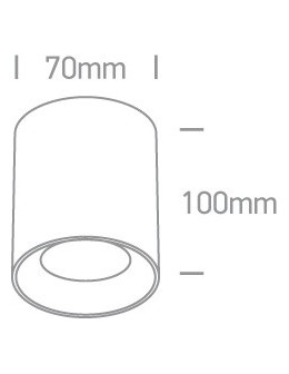 One Light Lampa sufitowa czarna do Lawrio 12105AL/B/B - produkt 2
