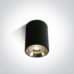 One Light Lampa sufitowa czarno-złota do Lawrio 12105AL/B/GL