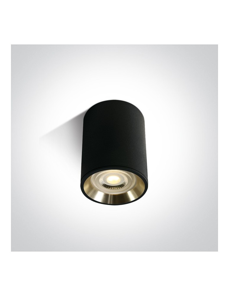 Ceiling luminaires for replaceable light source - One Light Black and gold ceiling lamp for Lawrio 12105AL/B/GL - product kolory-swiatla.pl 1