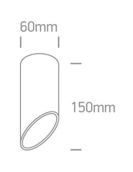 One Light Lampa sufitowa czarna złota ścięta Lindos 12105E1/B/GL - produkt 2