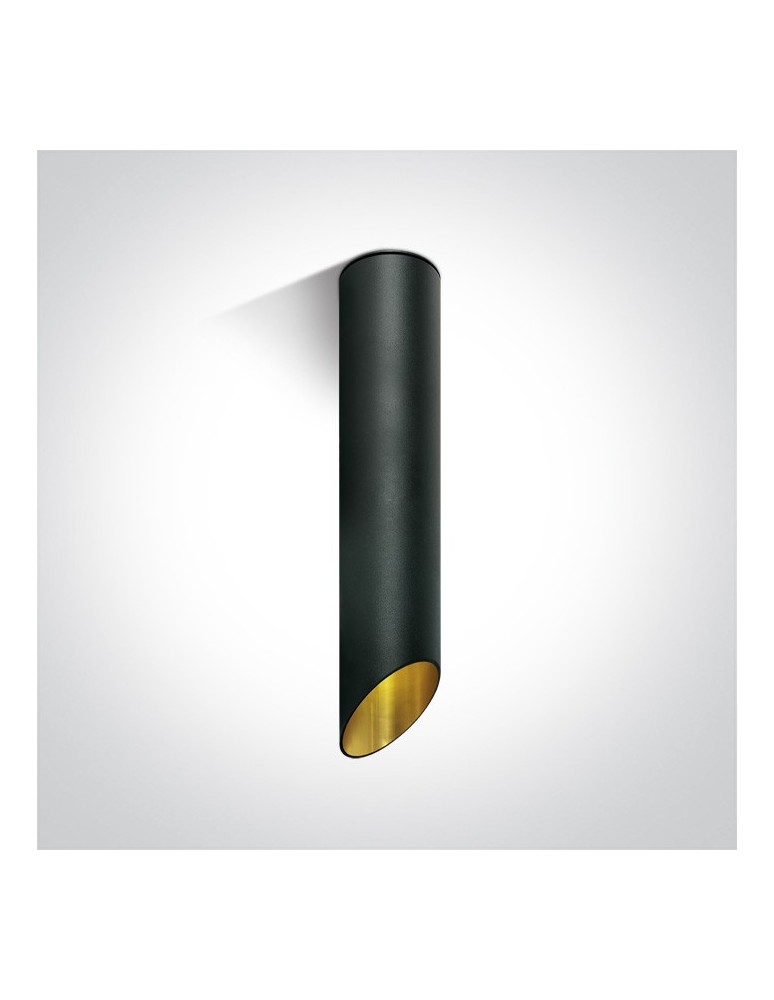 Ceiling luminaires for replaceable light source - One Light black Litochoro tube ceiling lamp 12105E2/B/GL - product kolory-swiatla.pl 1