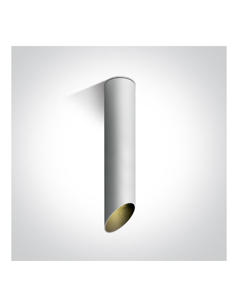 Ceiling luminaires for replaceable light source - One Light Litochoro white tube ceiling lamp 12105E2/W/B - product kolory-swiatla.pl 1