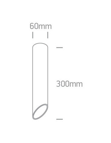 One Light Litochoro white tube ceiling lamp 12105E2/W/B - product 2