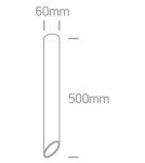 Ceiling luminaires for replaceable light source - One Light ceiling tube lamp white black Lutraki 12105E3/W/B - product 2