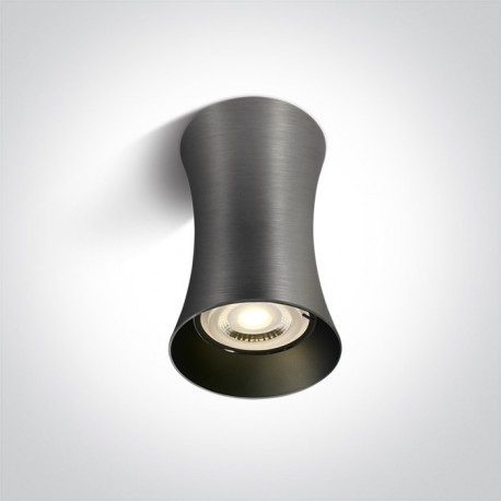 One Light Lampa sufitowa szara walec Mawromati 12105F/MG