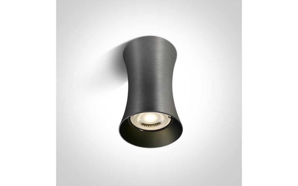 One Light Lampa sufitowa szara walec Mawromati 12105F/MG