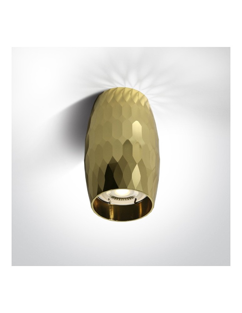 Ceiling luminaires for replaceable light source - One Light Monolitos 12105H/BS stylish brass ceiling lamp - product kolory-swiatla.pl 1