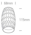 Ceiling luminaires for replaceable light source - One Light Monolitos 12105H/BS stylish brass ceiling lamp - product 2