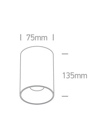 One Light Mosiężna stylowa lampa sufitowa Mistra 12105M/BBS - produkt 2