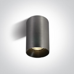 One Light Szara stylowa lampa sufitowa Mistra 12105M/MG
