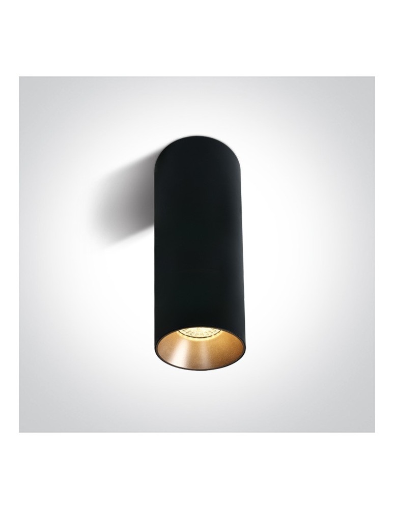 Ceiling luminaires for replaceable light source - One Light Living room lamp black cylinder Mudros 12105MA/B - product kolory-swiatla.pl 1