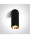 One Light Living room lamp black cylinder Mudros 12105MA/B