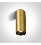 Ceiling luminaires for replaceable light source - One Light brass cylinder living room lamp Mudros 12105MA/BBS - product 1