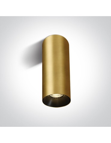 One Light brass cylinder living room lamp Mudros 12105MA/BBS