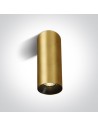One Light Lampa do salonu mosiężna walec Mudros 12105MA/BBS