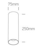 Ceiling luminaires for replaceable light source - One Light brass cylinder living room lamp Mudros 12105MA/BBS - product 2