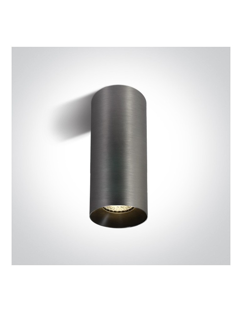 Ceiling luminaires for replaceable light source - One Light grey cylinder living room lamp Mudros 12105MA/MG - product kolory-swiatla.pl 1