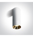 Ceiling luminaires for replaceable light source - One Light living room lamp white cylinder Mudros 12105MA/W - product 1