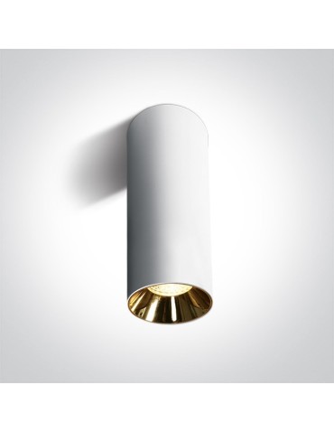 One Light living room lamp white cylinder Mudros 12105MA/W