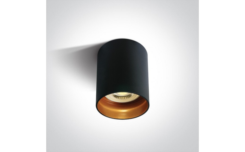One Light Lampa sufitowa czarna styl kuchnia Muzaki 12105N/B
