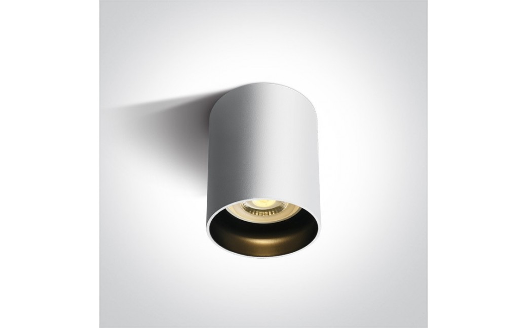 One Light Lampa sufitowa biała styl kuchnia Muzaki 12105N/W