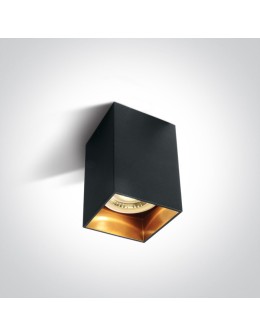 One Light Lampa sufitowa loft styl czarna Nikomidia 12105NA/B