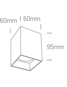 One Light Lampa sufitowa loft styl czarna Nikomidia 12105NA/B - produkt 2