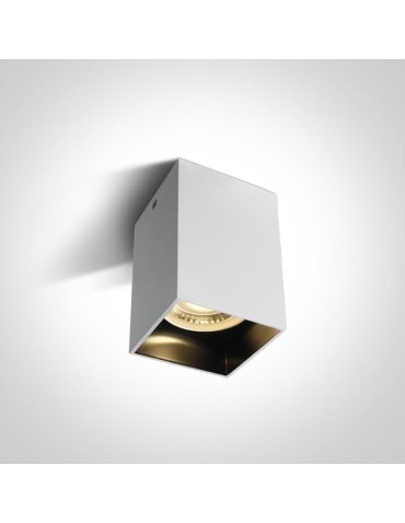 One Light loft style white Nikomidia ceiling lamp 12105NA/W