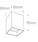 Ceiling luminaires for replaceable light source - One Light loft style white Nikomidia ceiling lamp 12105NA/W - product 2