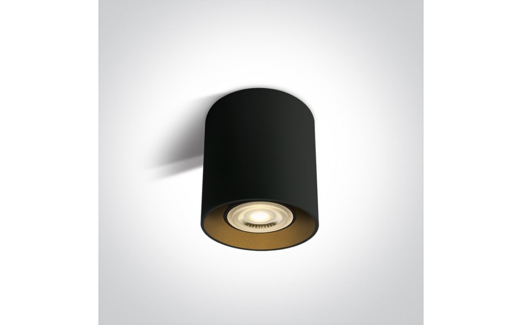 One Light Lampa sufiotwa czarna walec Roda 12105T/B