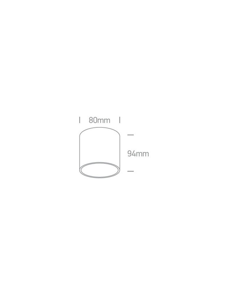 Ceiling luminaires for replaceable light source - One Light Sufi lamp black cylinder Roda 12105T/B - product kolory-swiatla.pl 2