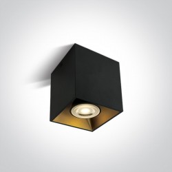 One Light Lampa sześcian loft styl czarna Sinasos 12105TA/B
