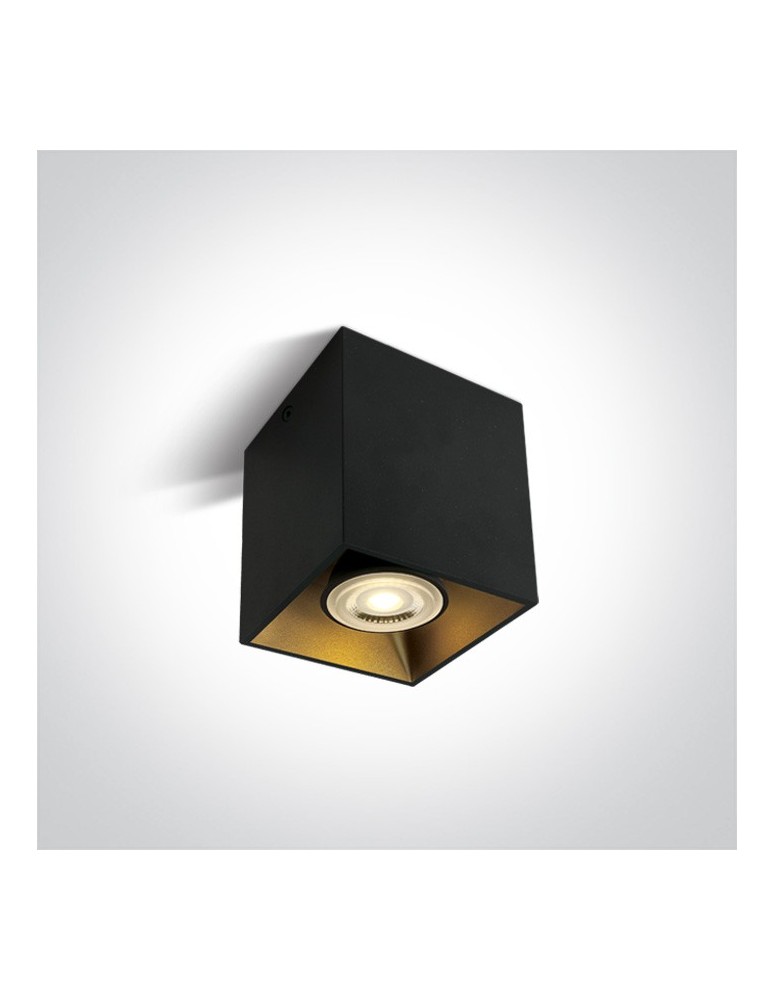 Ceiling luminaires for replaceable light source - One Light cube lamp loft style black Sinasos 12105TA/B - product kolory-swiatla.pl 1