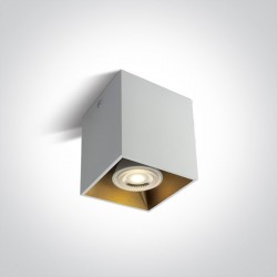 One Light Lampa sześcian loft styl czarna Sinasos 12105TA/W