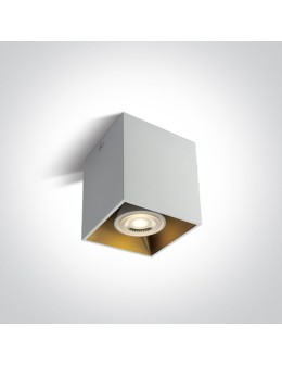 One Light Lampa sześcian loft styl czarna Sinasos 12105TA/W