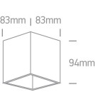 Ceiling luminaires for replaceable light source - One Light cube lamp loft style black Sinasos 12105TA/W - product 2
