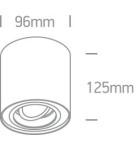Ceiling luminaires for replaceable light source - One Light living room ceiling lamp Nemea 12105Y/W. - product 2
