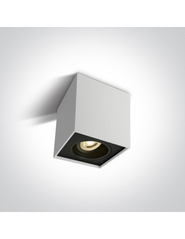 One Light Karlowasi black cube ceiling lamp 12105YA/W