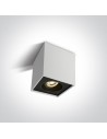 One Light Karlowasi black cube ceiling lamp 12105YA/W