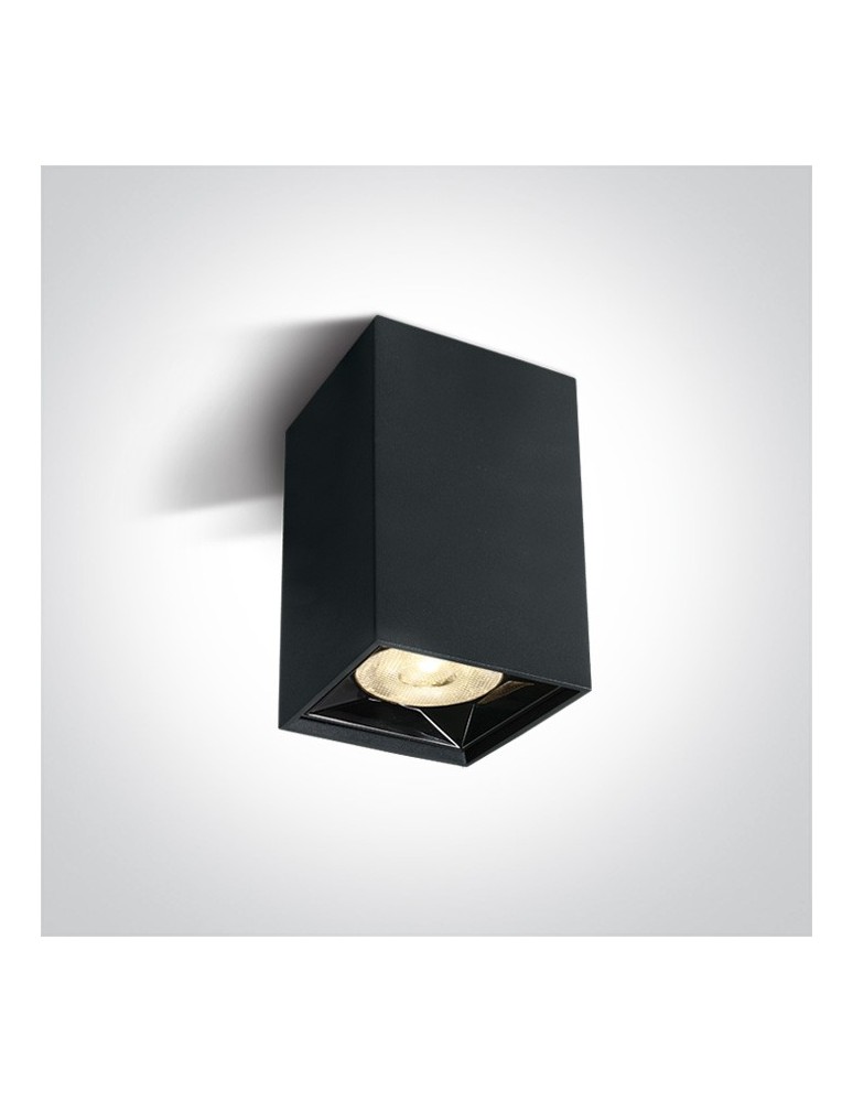 LED ceiling luminaires - One Light living room ceiling lamp black Nestorio 12106B/B/W - product kolory-swiatla.pl 1