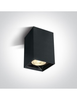 One Light Lampa sufitowa do salonu czarna Nestorio 12106B/B/W